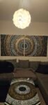 Chrome gold calligraffiti - 2x 100*90cm