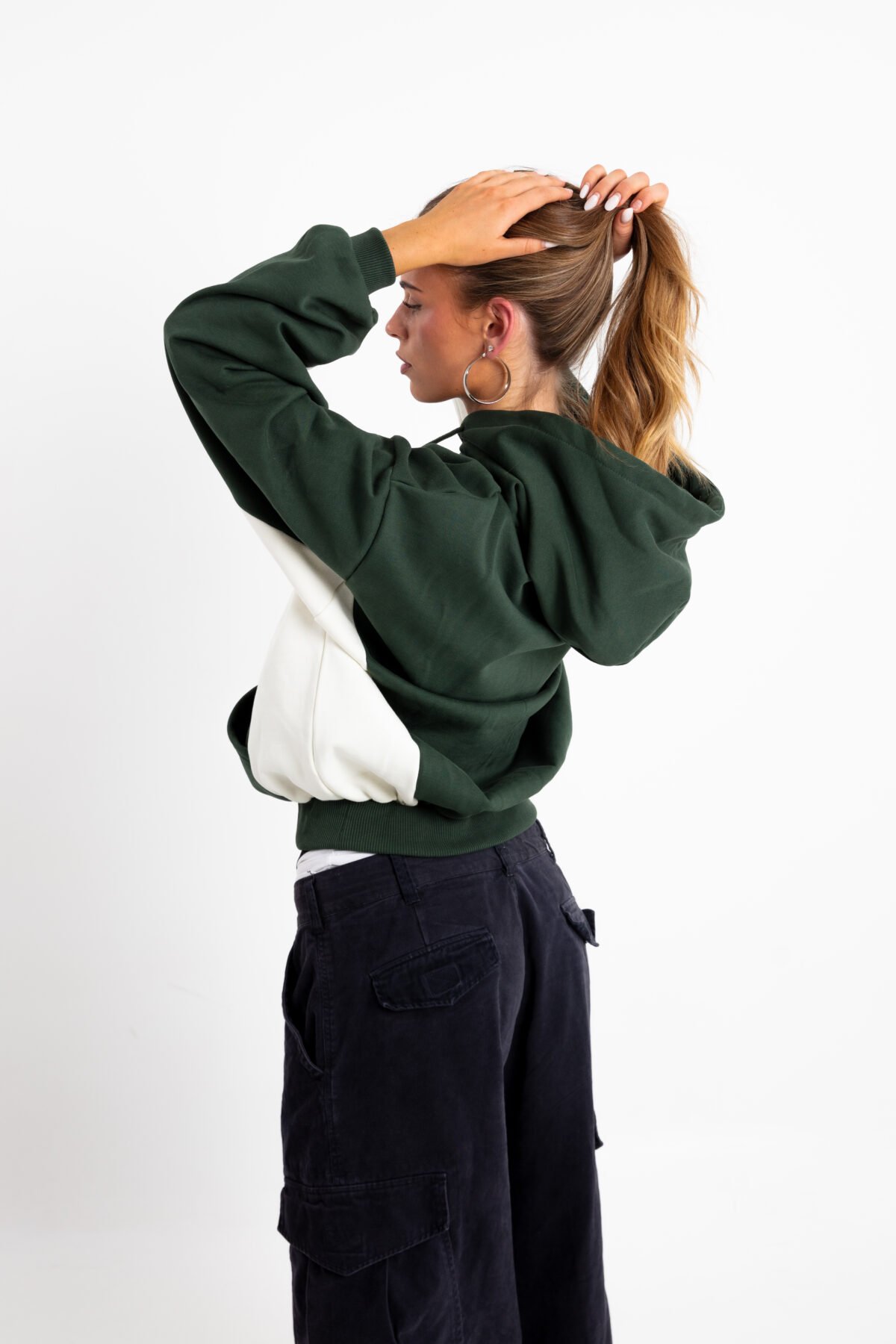 The Baggy Hoodie Green