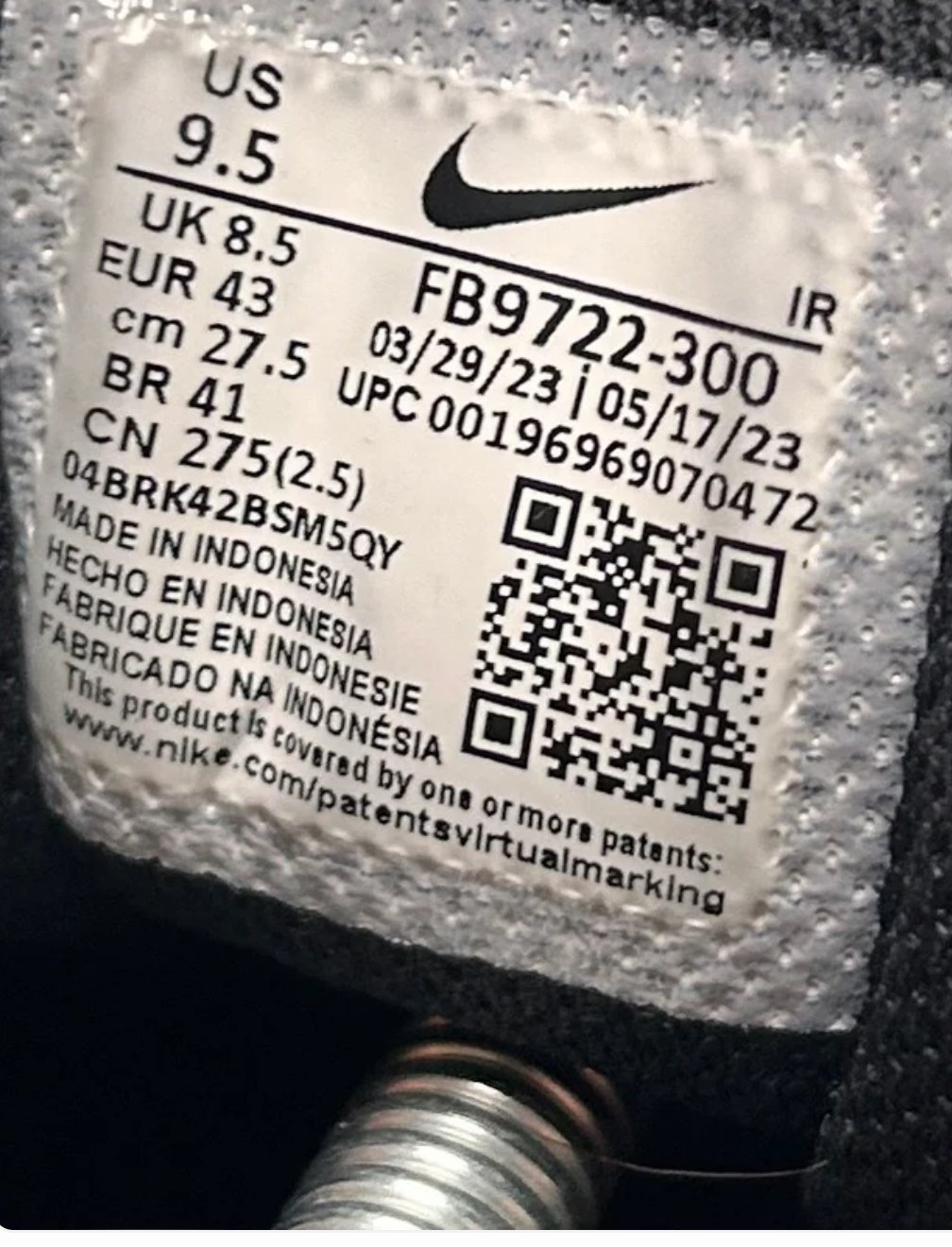AIR MAX PLUS “WHITE SEQUOIA” 43EU
