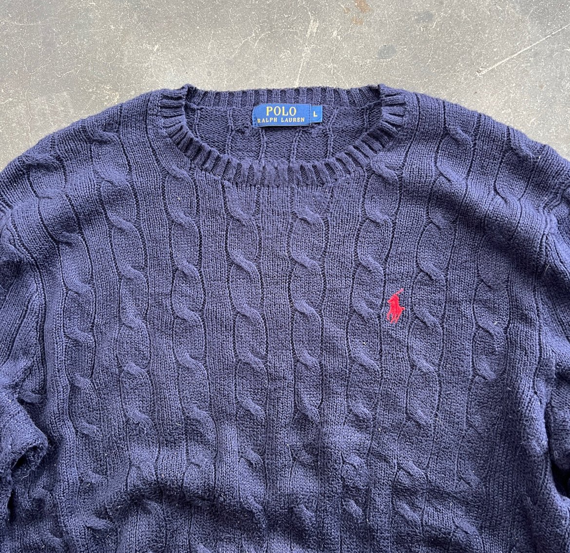 Ralph Lauren cable knit ‘L’