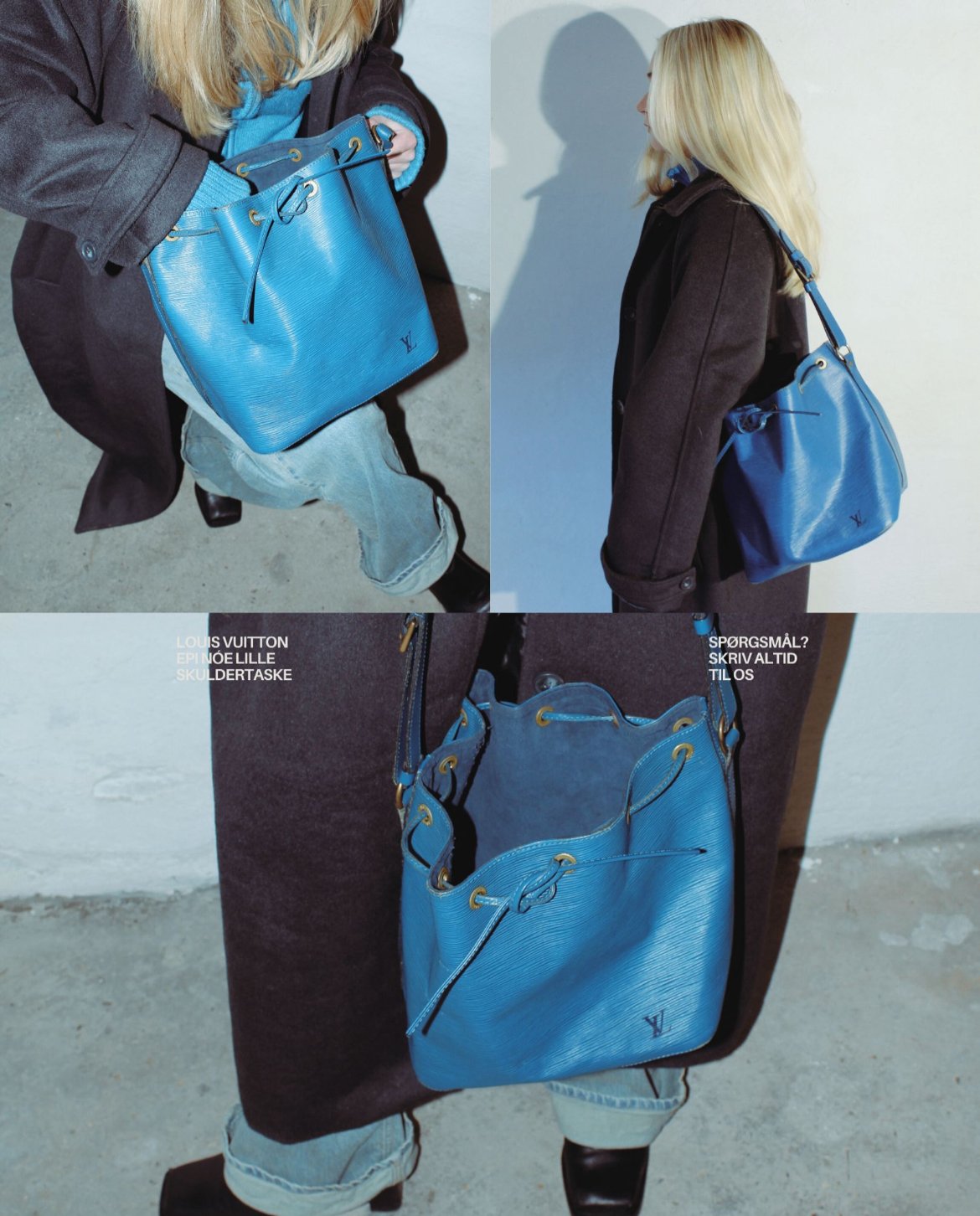 Louis Vuitton Epi Nóe Blue Leather - Handbag