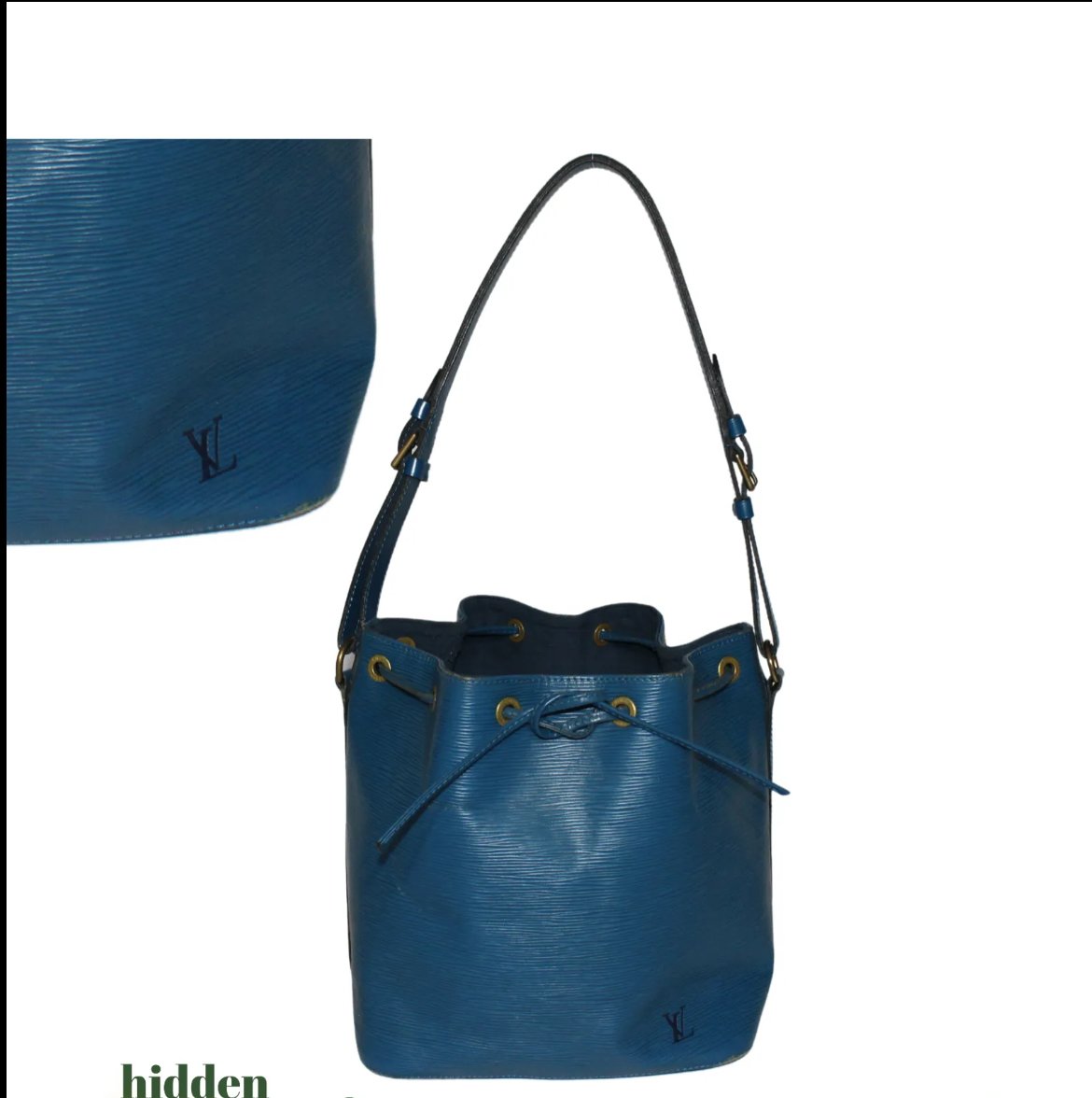 Louis Vuitton Epi Nóe Blue Leather - Handbag