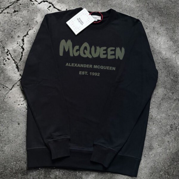 Alexander McQueen Graffiti Logo Sweatshirt, XL