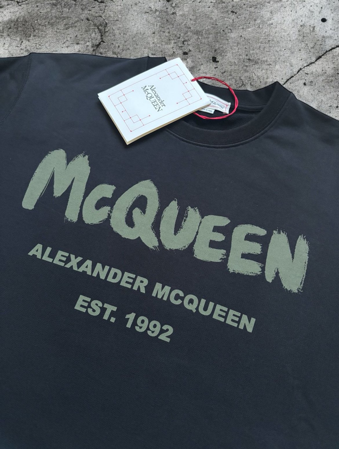 Alexander McQueen Graffiti Logo Sweatshirt, XL