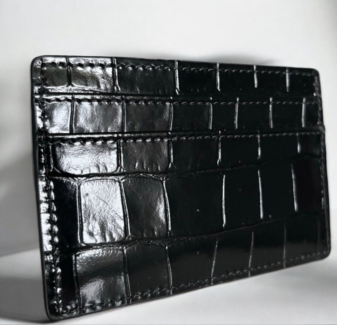 Versace Grained Leather Medusa Wallet