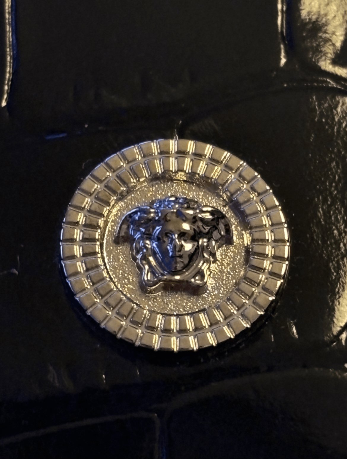 Versace Grained Leather Medusa Wallet