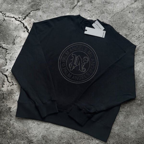 Palm Angels Milano Stud Sweatshirt, L