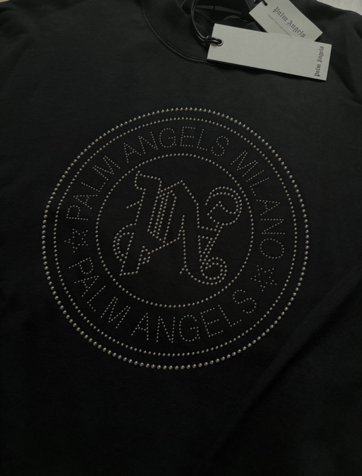 Palm Angels Milano Stud Sweatshirt, L