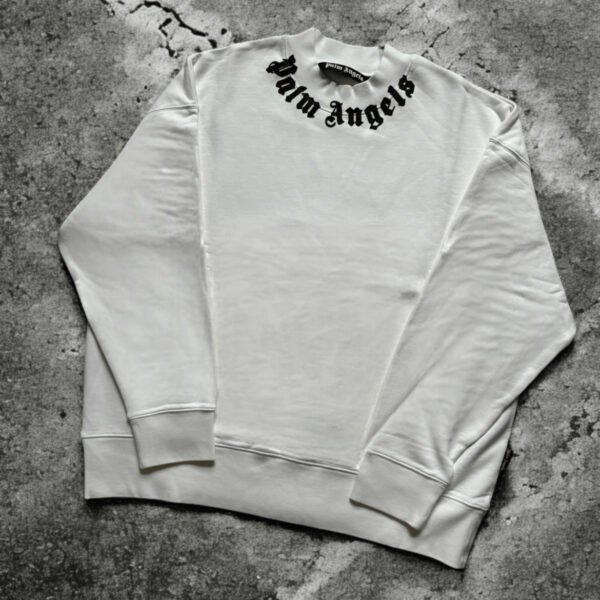 Palm Angels Logo Collar Sweatshirt, XL