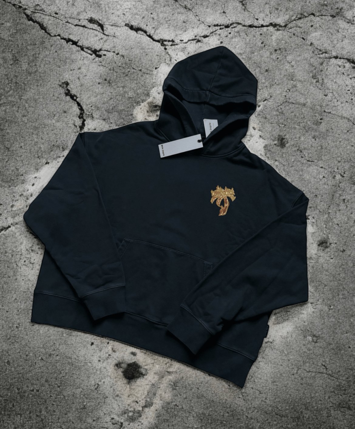 Palm Angels Burning Palm Hoodie, L