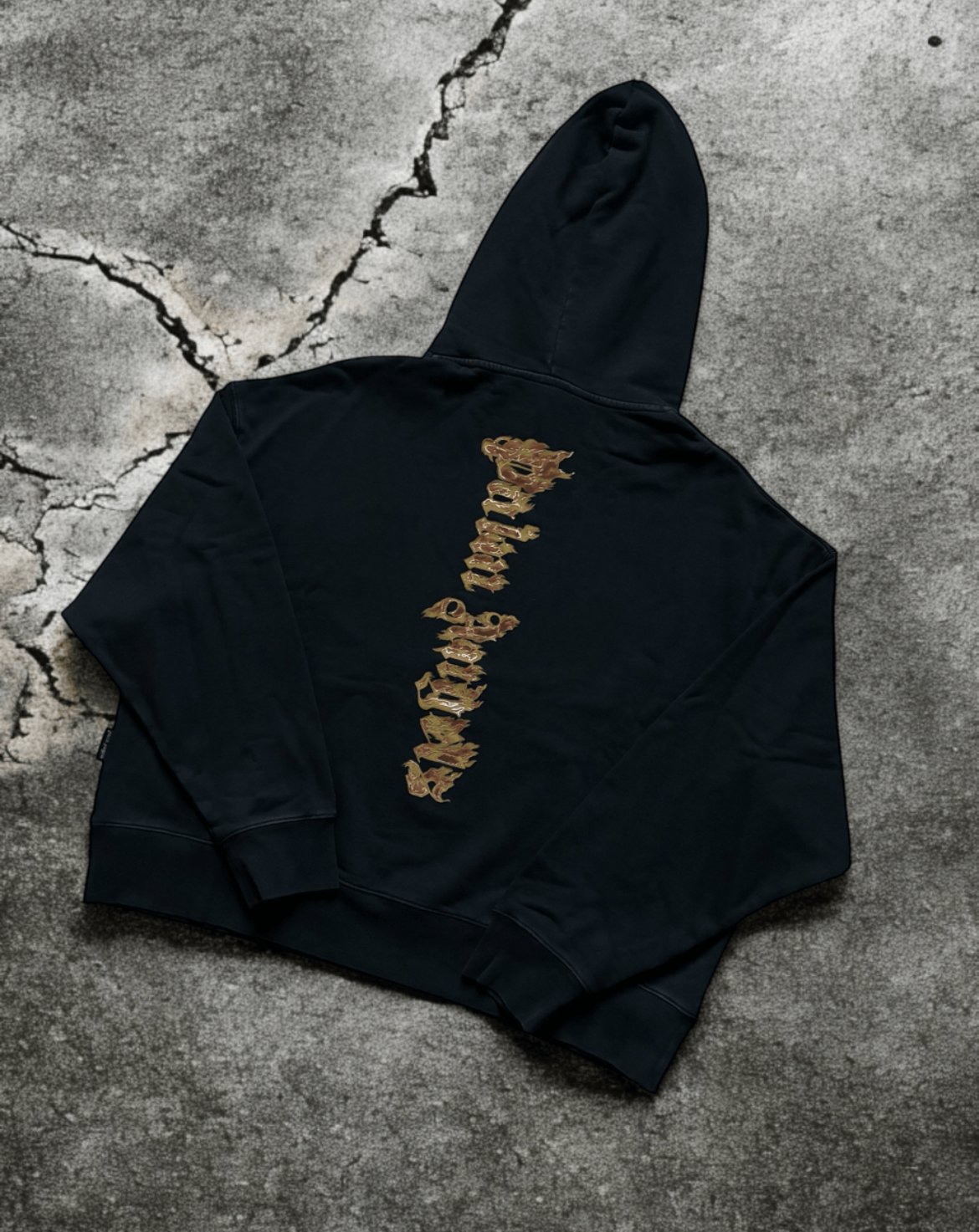 Palm Angels Burning Palm Hoodie, L