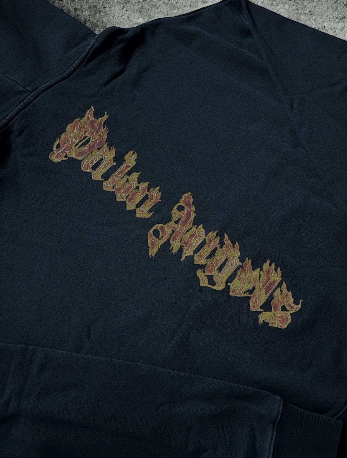 Palm Angels Burning Palm Hoodie, L