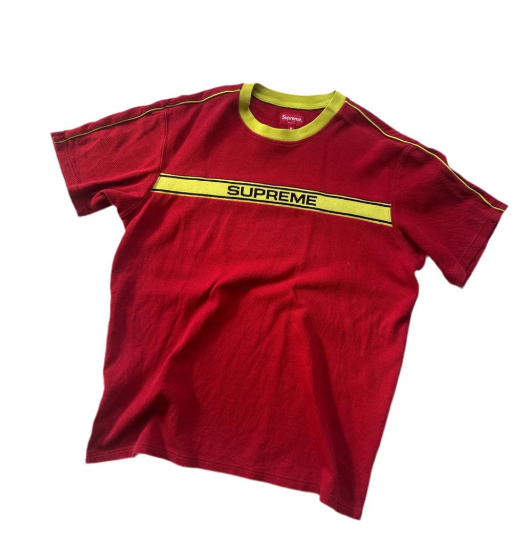 SUPREME CHEST STRIPE TEE (M)