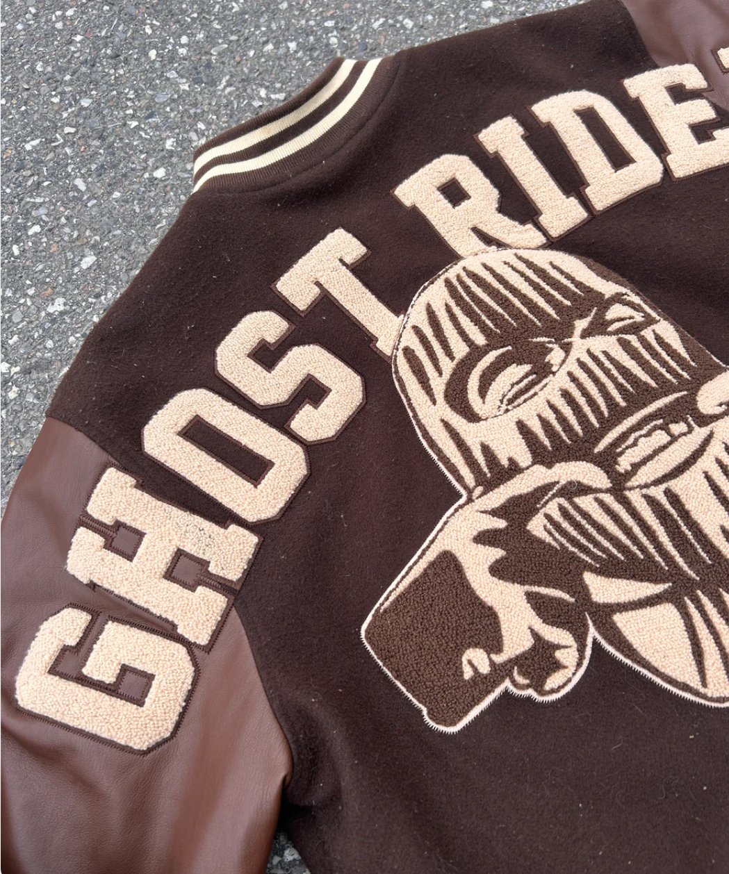 SAUNA “GHOSTRIDER” VARSITY JACKET” (M)