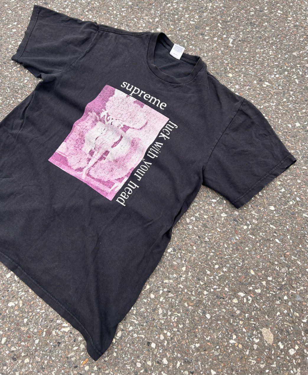 SUPREME “FUCK WITH YOUR HEAD” TEE (M)