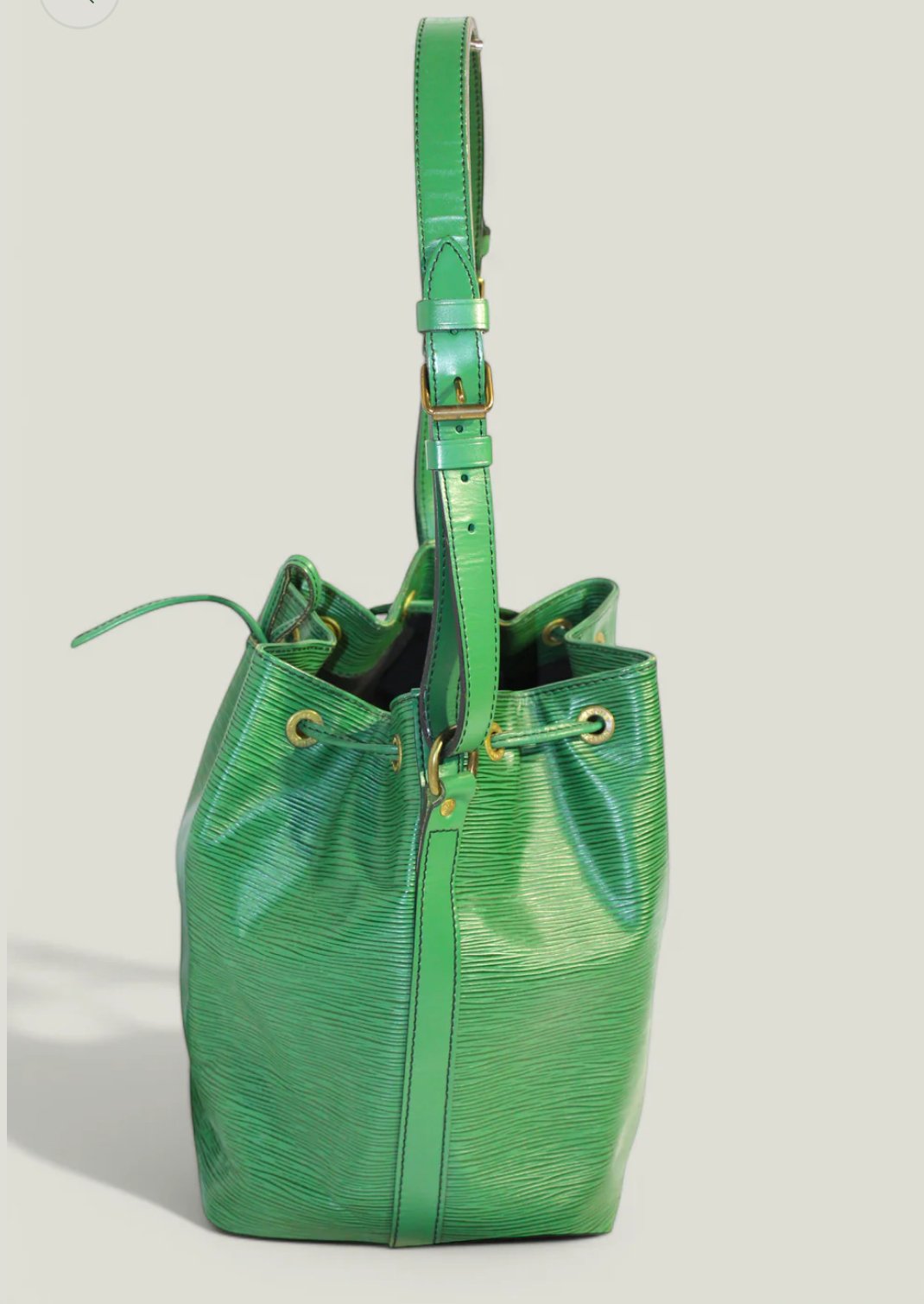 Preloved | LOUIS VUITTON Petit Noé Skuldertaske i Grøn Epi-læder (Lille)