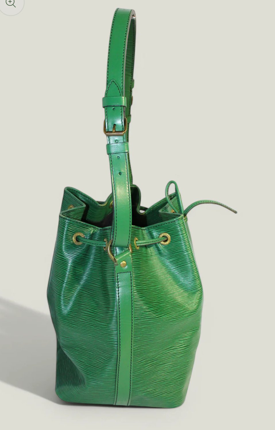 Preloved | LOUIS VUITTON Petit Noé Skuldertaske i Grøn Epi-læder (Lille)