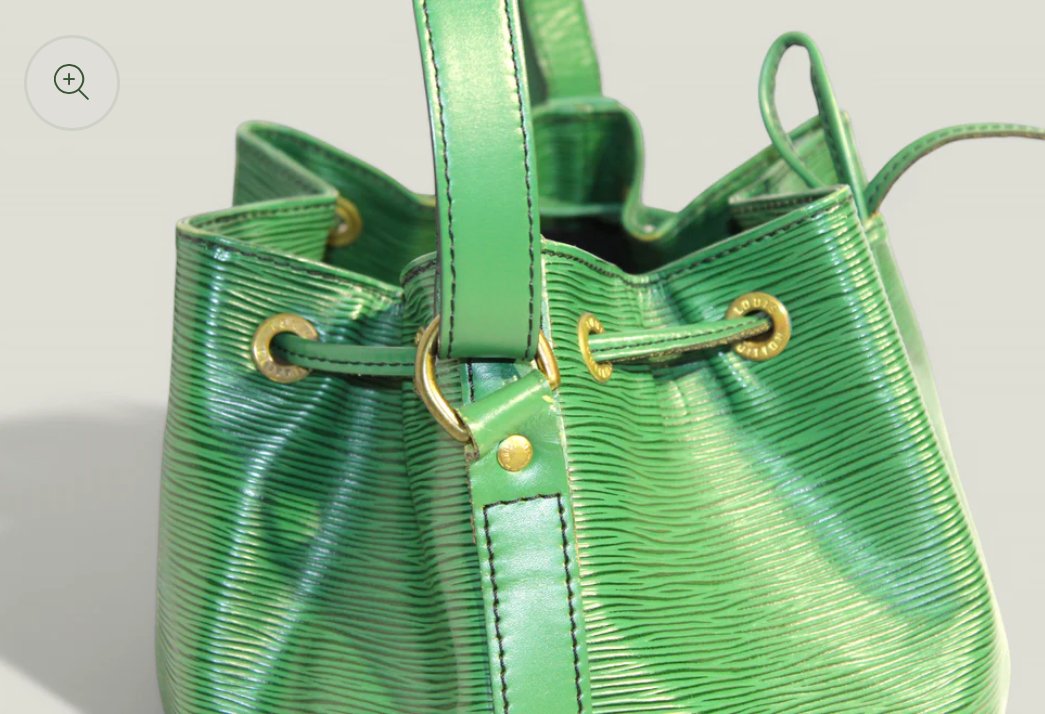 Preloved | LOUIS VUITTON Petit Noé Skuldertaske i Grøn Epi-læder (Lille)