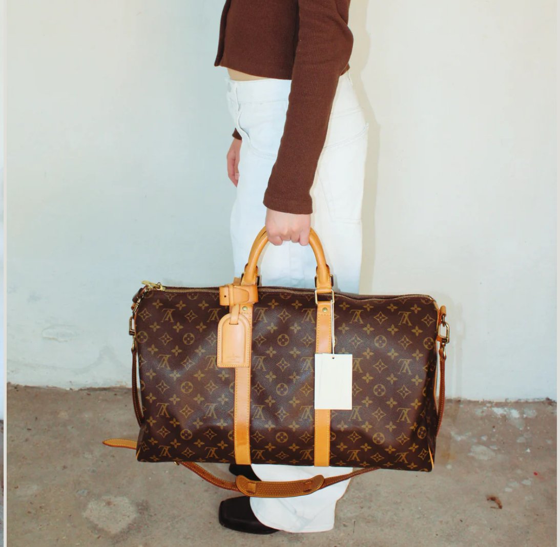 Preloved | LOUIS VUITTON Keepall Bandoulière 50 i Monogram Dufflebag