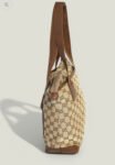 Preloved | GUCCI GG Canvas Tote med Læderdetaljer i Brun