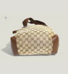 Preloved | GUCCI GG Canvas Tote med Læderdetaljer i Brun