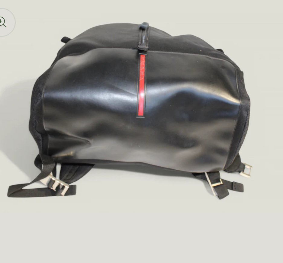 Preloved | PRADA Sport Rygsæk i Sort Nylon – Macbook- & Studievenlig