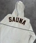 SAUNA WHITE STITCH HOODIE (S)