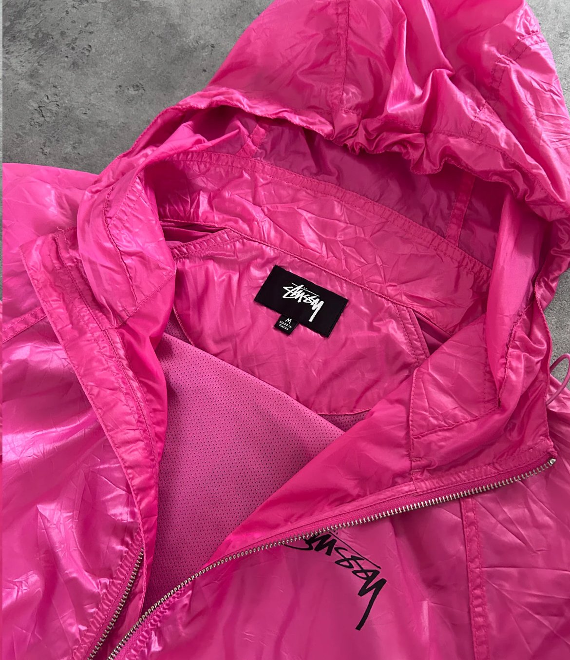 STÜSSY NYLON BEACH SHELL JACKET (M)