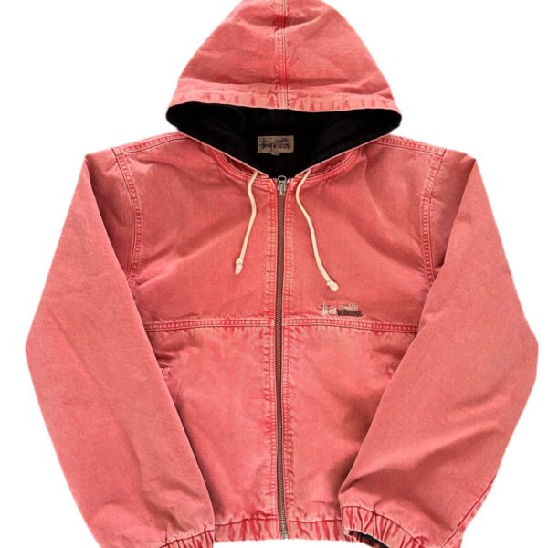 STÜSSY WORKGEAR PINK JAKKE (L)