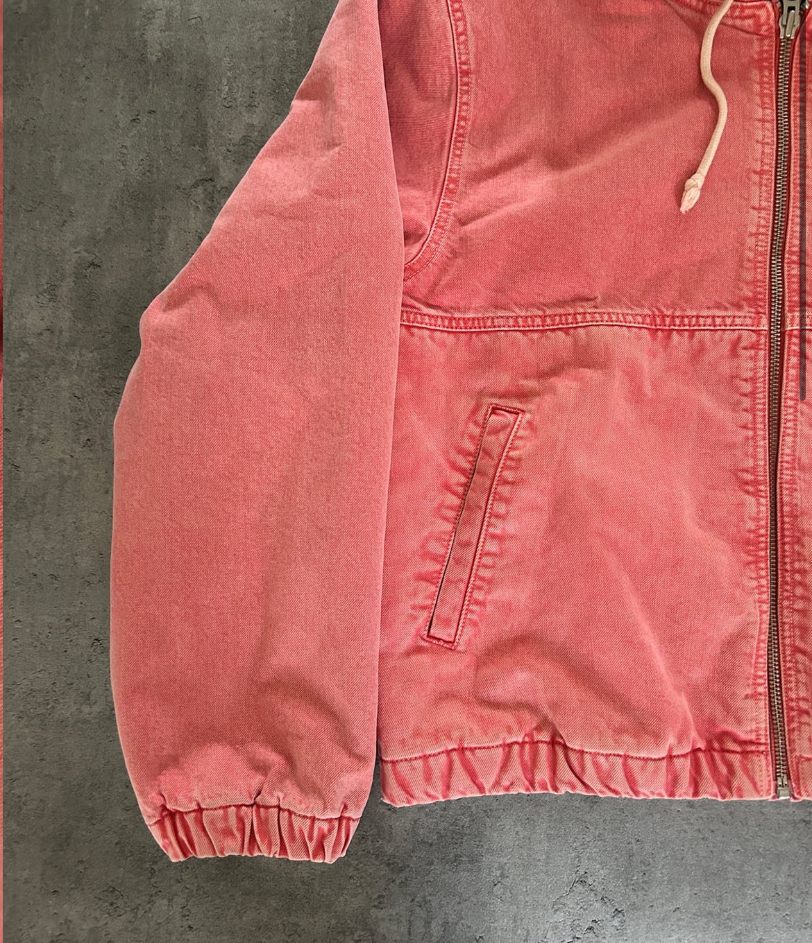 STÜSSY WORKGEAR PINK JAKKE (L)
