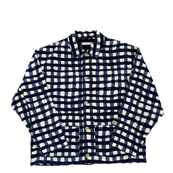 MARNI X UNIQLO JAKKE “BLÅ/HVID” (XL)
