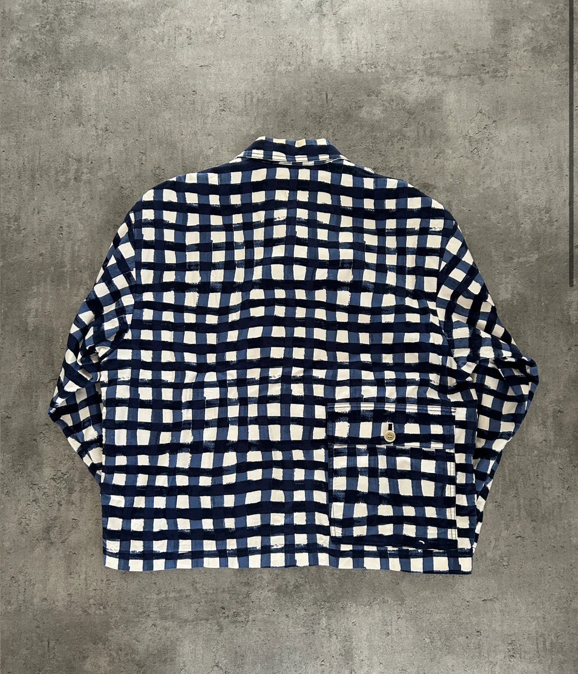 MARNI X UNIQLO JAKKE “BLÅ/HVID” (XL)