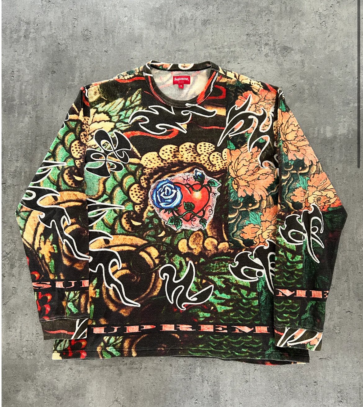 SUPREME SACRED HEART WAFFLE KNIT (M)