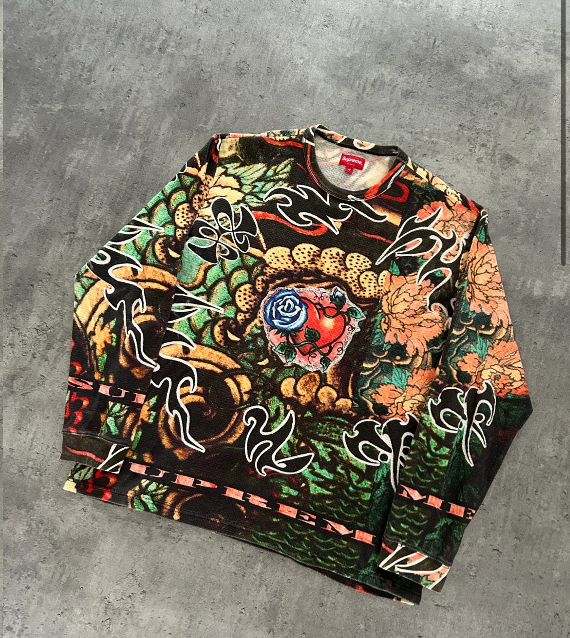 SUPREME SACRED HEART WAFFLE KNIT (M)