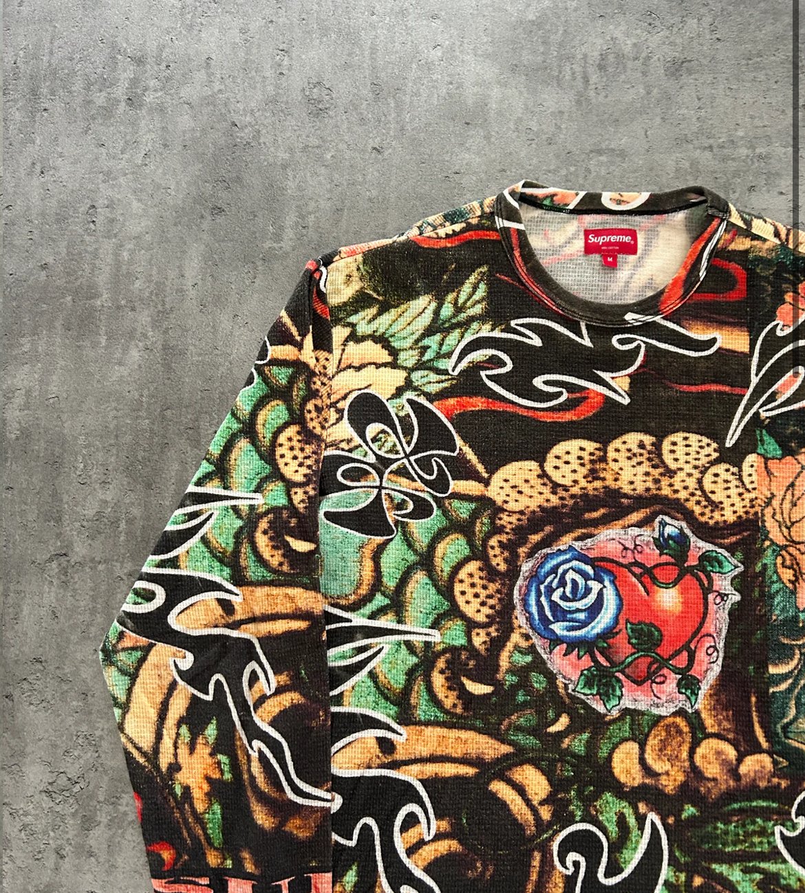 SUPREME SACRED HEART WAFFLE KNIT (M)