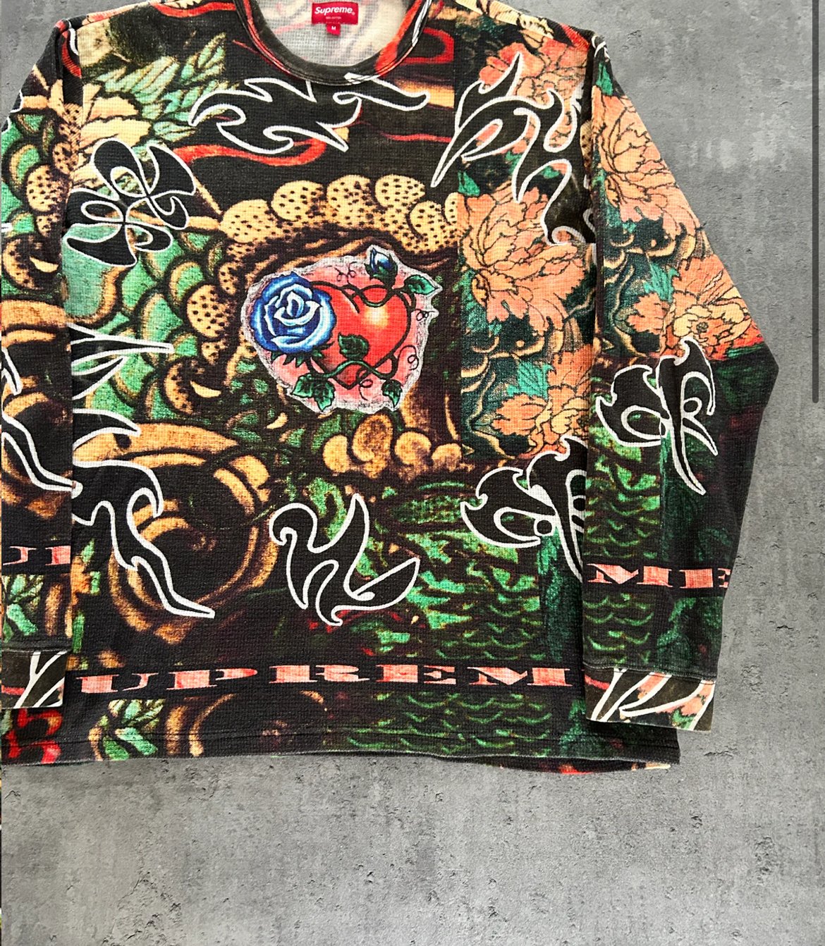 SUPREME SACRED HEART WAFFLE KNIT (M)