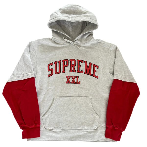SUPREME XXL HOODIE “ASH GREY” (M)
