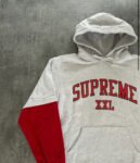 SUPREME XXL HOODIE “ASH GREY” (M)