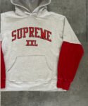 SUPREME XXL HOODIE “ASH GREY” (M)