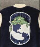 SAUNA “MONEY OVER EVERYTHING” VARSITY JACKET (S)