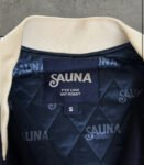 SAUNA “MONEY OVER EVERYTHING” VARSITY JACKET (S)