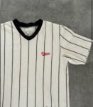 SUPREME PINSTRIPE SOCCER TEE (M)